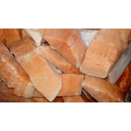 Porzioni di salmone