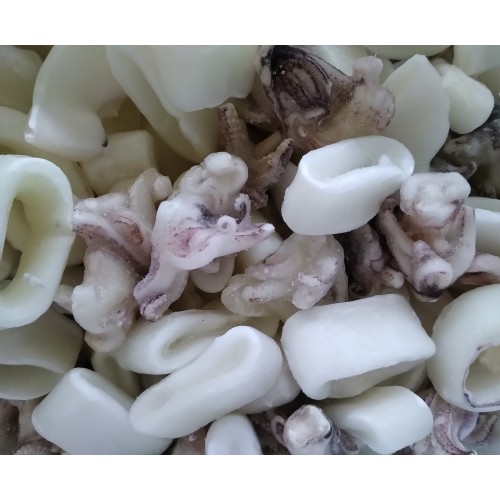 Anelli e ciuffi di calamari