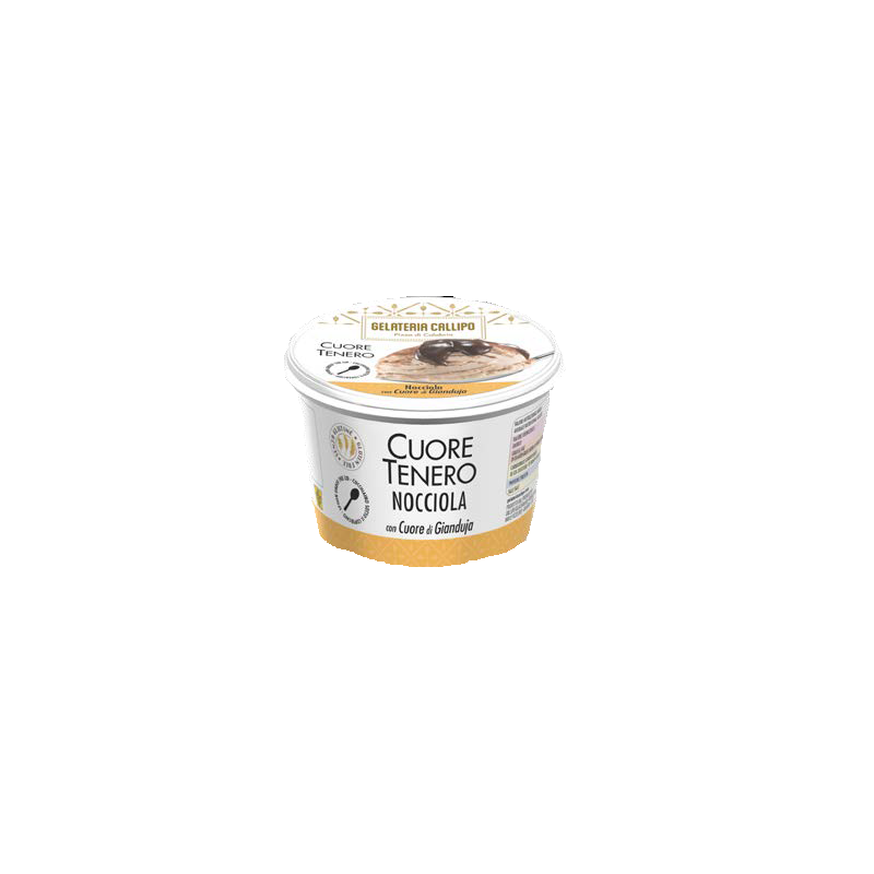 Cuore Tenero Nocciola con cuore di Gianduia 80gr CALLIPO
